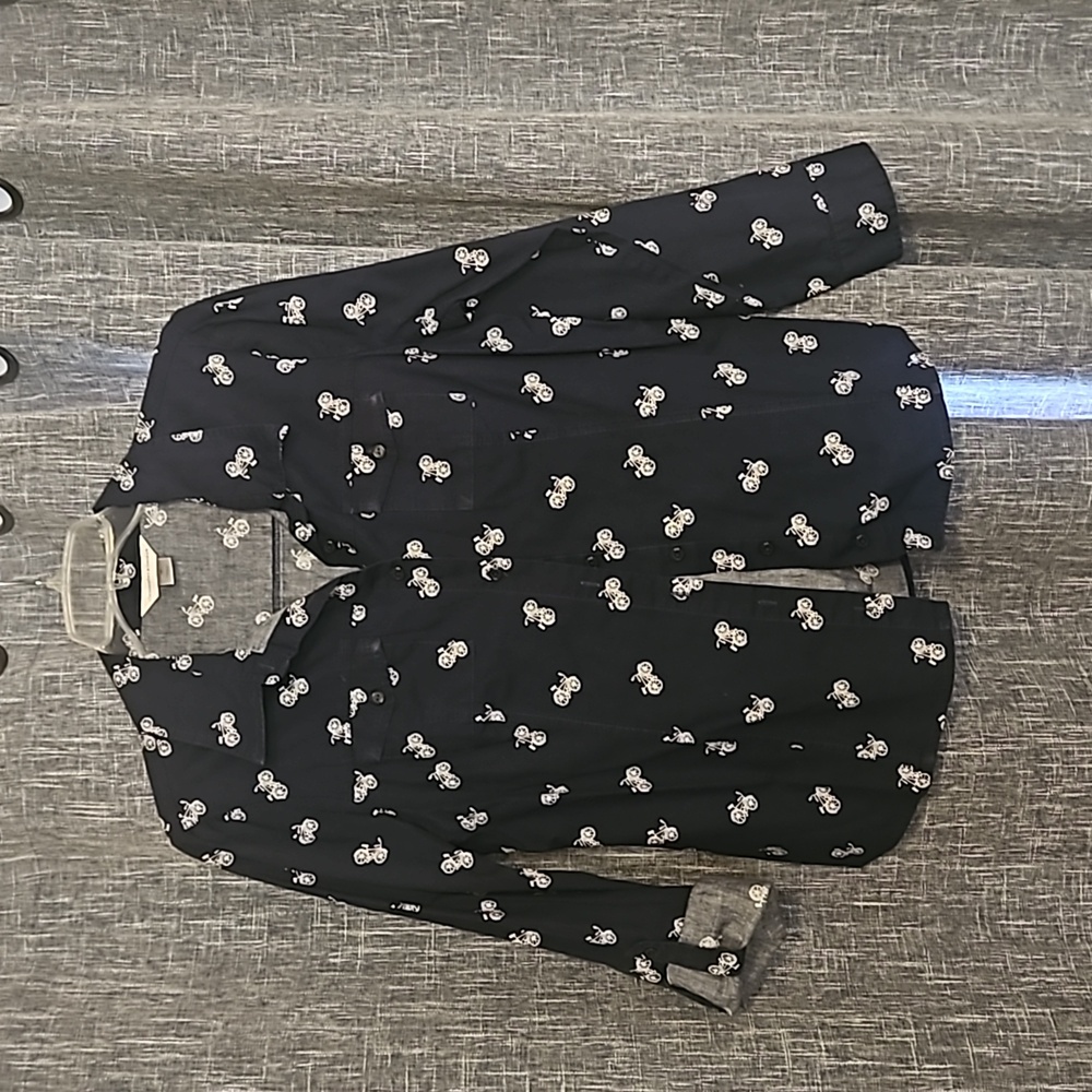 Christopher & Banks bicycle button-up